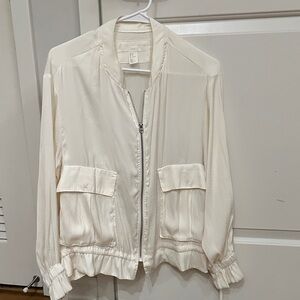 H&M Cream Bomber Jacket